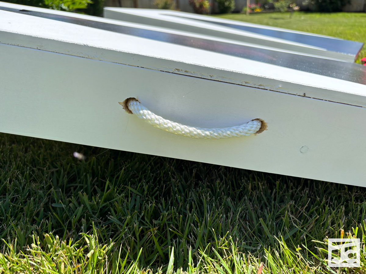 JC2 wood cornhole game handles